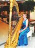 Harpist on the Queen Mary 2